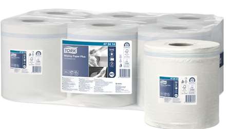 Image de BOBINE 450 FORMATS AVEC MANDRIN 2 PLIS ECOLABEL TORK