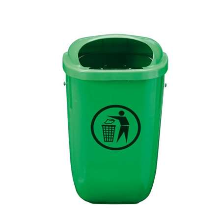 CORBEILLE MURALE EXTERIEUR 50L VERTE