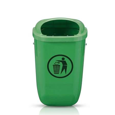 Image de CORBEILLE MURALE EXTERIEUR 50L VERTE