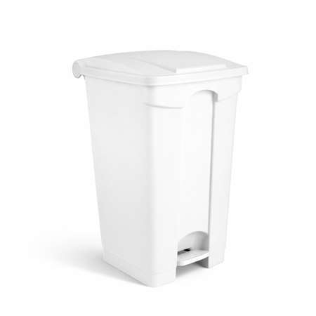 Image de POUBELLE CONTENEUR A PEDALE 90L BLANCHE