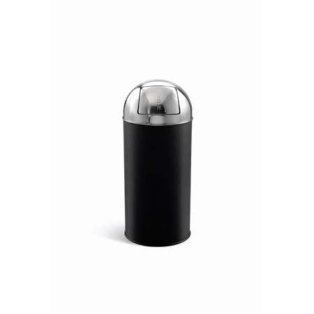 Image de POUBELLE A TRAPPE PUSH 40L NOIRE