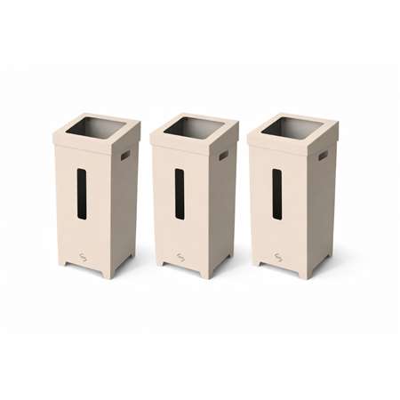 Image de LOT DE 3 POUBELLES EN CARTON 75L
