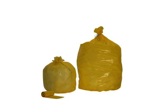 SAC POUBELLE 110 HD STD JAUNE RLX 25 CARTON 500