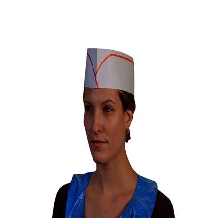 Image de CALOT PAPIER REGLABLE LISERE ROUGE