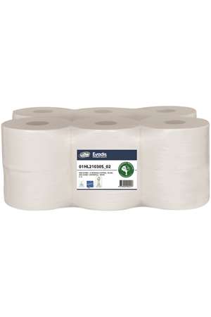 Image de PAPIER TOILETTE JUMBO DEVIDAGE CENTRAL  210M 2 PLIS ECOLABEL