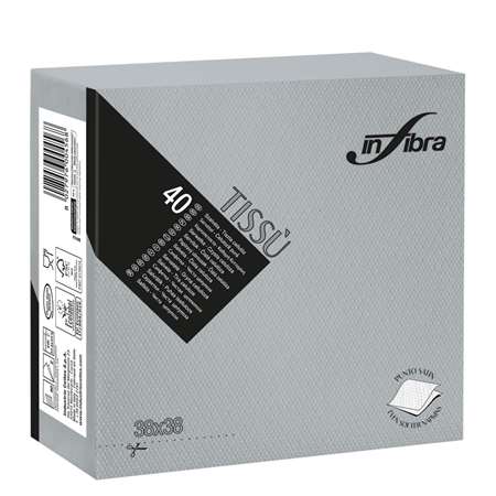 Image de SERVIETTE MICROGAUFREE GRISE 38*38CM