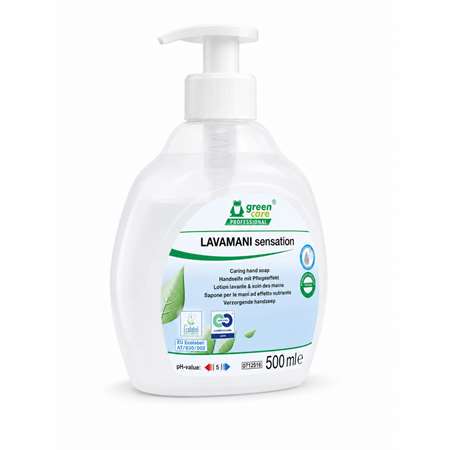 Image de LAVAMANI SENSATION GREEN CARE ECOLABEL FLACON POMPE 500 ML