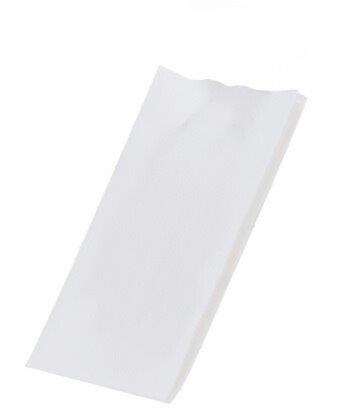 Image de SERVIETTE BLANCHE AIRLAID PLIAGE 1/8 40X40 CM