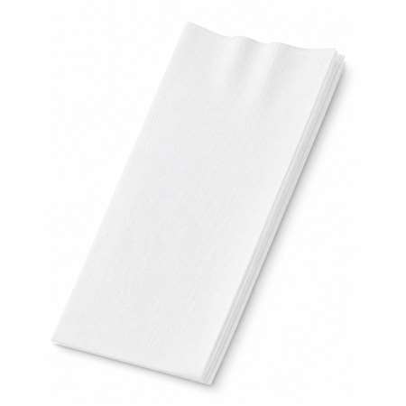 Image de SERVIETTE BLANCHE AIRLAID PLIAGE 1/8 40X40 CM