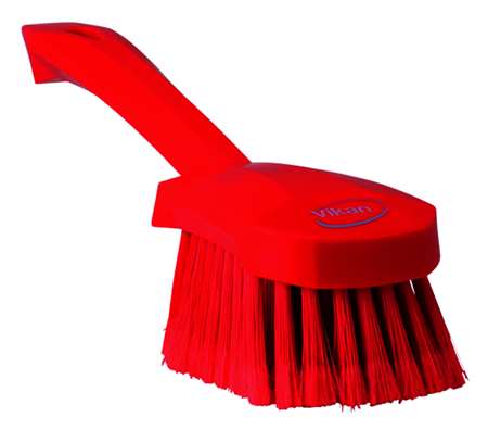 Image de BROSSE A MAIN MANCHE COURT VIKAN 270MM SOUPLE/FLEURE ROUGE