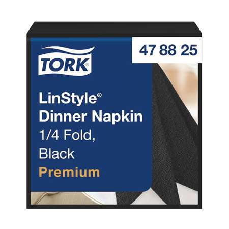 Image de SERVIETTE LINSTYLE NOIR 39*39 CM