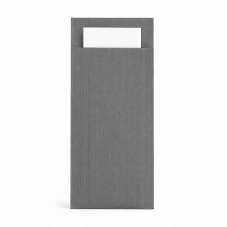 Image de POCHETTES A COUVERTS KRAFT + SERVIETTE BLANCHE CELI-OUATE