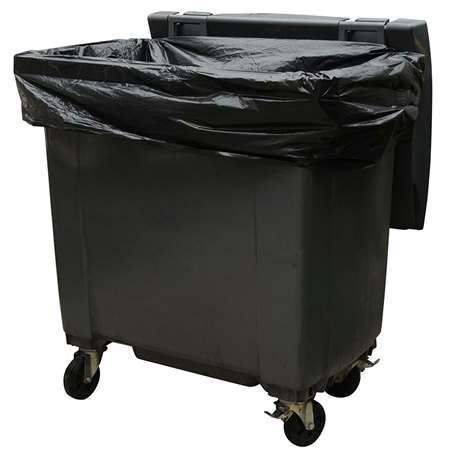 Image de HOUSSE CONTENEUR 750L NOIR 30 MICRONS PEBD