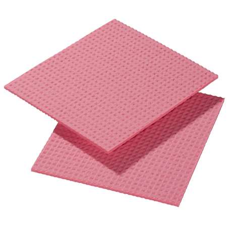 Image de CARRE EPONGE ROSE SPONGYL 26 PETIT MODÈLE - LOT DE 10