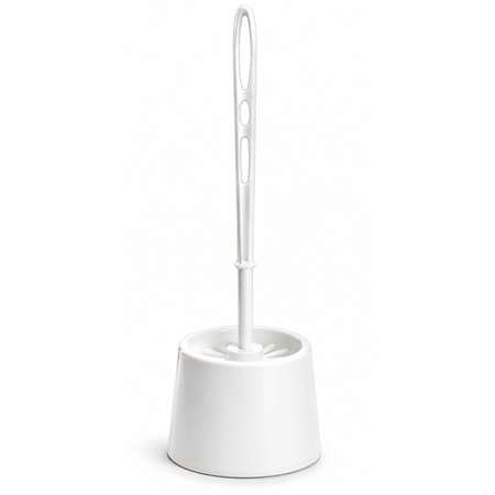 Image de ENSEMBLE BOULE ET SUPPORT WC BLANC