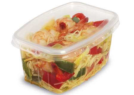 Image de BARQUETTE TRANSLUCIDE AVEC COUVERCLE 600 CC