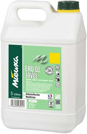 Image de EAU DE JAVEL 2,6% BIDON 5L