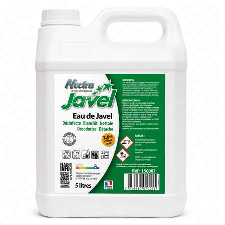 Image de EAU DE JAVEL 2,6% BIDON 5L