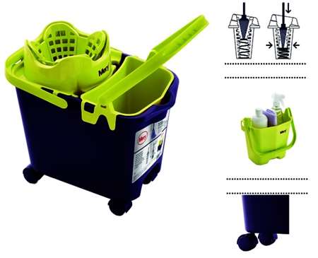 Image de SEAU LAVAGE BAC AMOV. MERY ESSOREUR AUTOMATIQUE 14L ROULETTE
