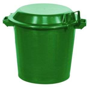 Image de POUBELLE VERTE 80L AVEC COUVERCLE