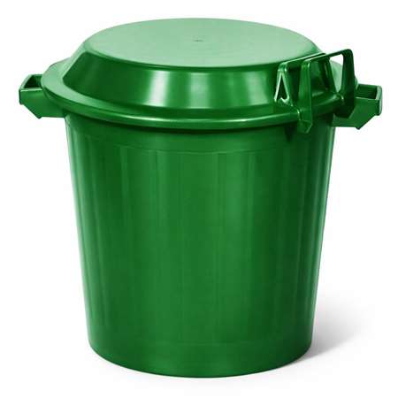 Image de POUBELLE VERTE 80L AVEC COUVERCLE