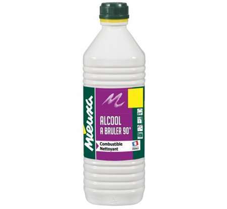 ALCOOL A BRULER 90° FLACON 1L