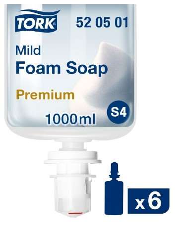 Image de TORK SAVON MOUSSE DOUX PARFUME S4 ECOLABEL 6*1L