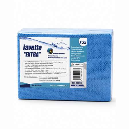 Image de LAVETTE MICROTEX SUPER 50*35 CM BLEU.