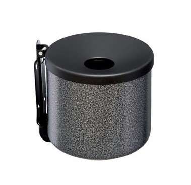 Image de CENDRIER MURAL NIDO 2 LITRES ACIER SILVER GRANULEUX