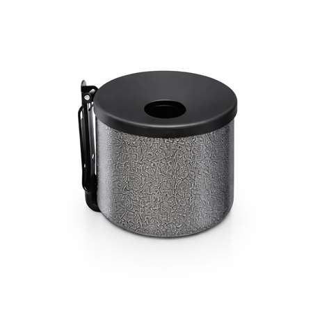 Image de CENDRIER MURAL NIDO 2 LITRES ACIER SILVER GRANULEUX