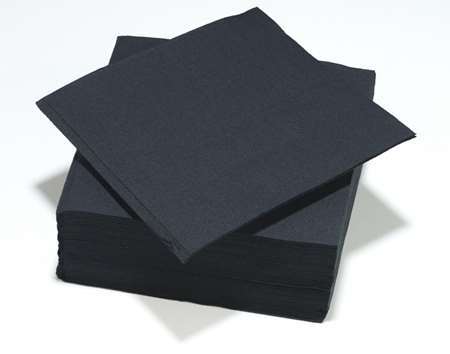 Image de SERVIETTE TENDANCE NOIRE 38*38 CM
