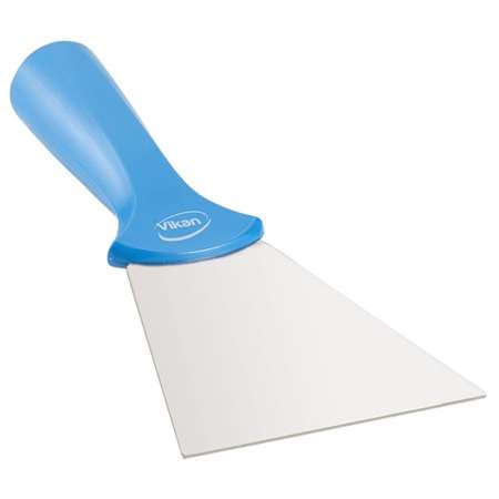 Image de GRATTOIR LAME INOX A PAS DE VIS 10 CM BLEU VIKAN