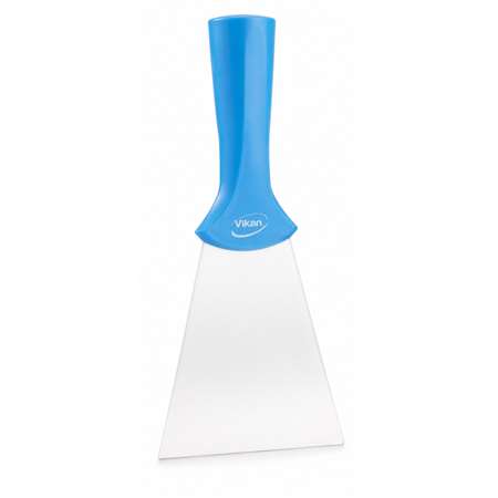 Image de GRATTOIR LAME INOX A PAS DE VIS 10 CM BLEU VIKAN