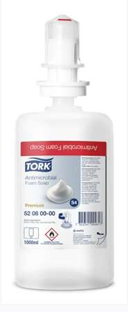 TORK SAVON MOUSSE ANTI BACTERIEN S4 6*1L