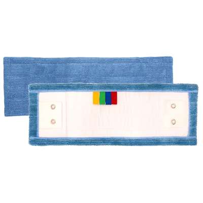 Image de FRANGE MICROFIBRE BLEUE POCHES & LANGUETTES 2 OEILLETS