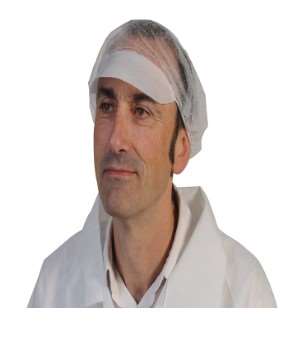 Image de CHARLOTTE A VISIERE PLP NON TISSE BLANC DIAM 48