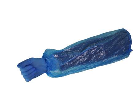 MANCHETTE BLEU ELASTIQUEE PE LONGUEUR 37 CM