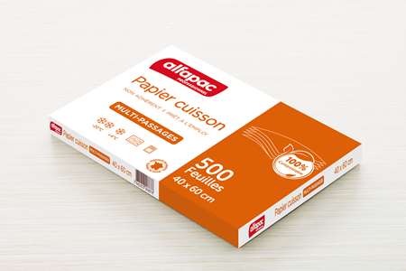 Image de PAPIER CUISSON MULTI PASSAGE 40 CM * 60 CM. SILICONE.