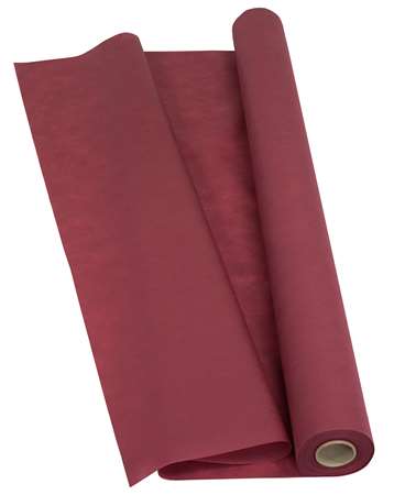 NAPPE DAMASSEE BORDEAUX ROULEAU 1.18*25M