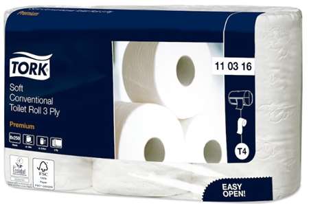 Image de PAPIER TOILETTE TORK PREMIUM T4 3 PLIS ECOLABEL