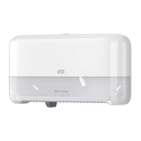 Image de DISTRIBUTEUR DOUBLE PAPIER TOILETTE T7 BLANC