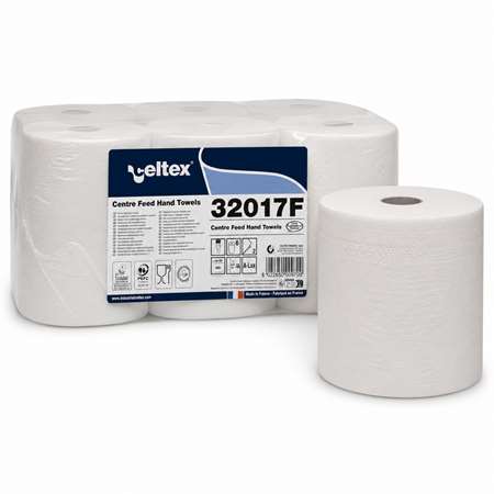 Image de BOBINE 450 FORMATS AVEC MANDRIN GAUFREE 2 PLIS ECOLABEL