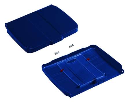 COUVERCLE BLEU POUR SUPPORT SAC 120L AVEC PORTE PROTOCOLE