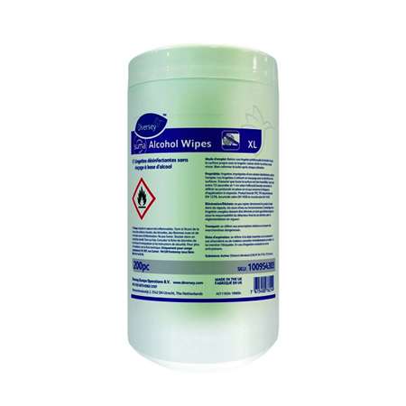 Image de LINGETTES DESINFECTANTES SUMA OLCOHOL WIPES CARTON 12x200