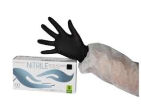 Image de GANT NITRILE NOIR NON POUDRE TAILLE S