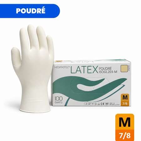 Image de GANT LATEX POUDRE TAILLE M