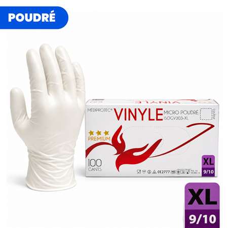 Image de GANT VINYLE POUDRE TAILLE XL