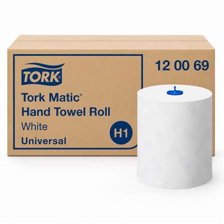 Image de ESSUIE MAINS AUTOCUT TORK H1 2 PLIS 150 M