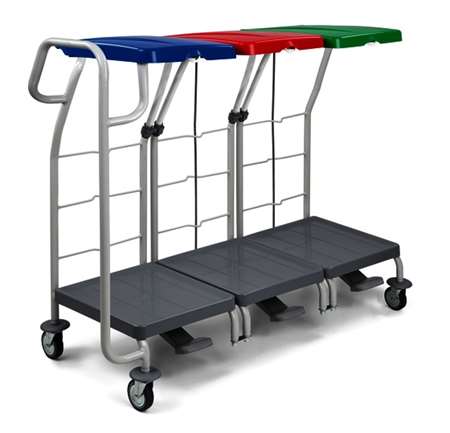 Image de CHARIOT LINGE 3 * 70 LITRES.