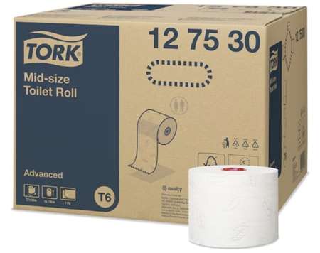 Image de PAPIER TOILETTE MID SIZE T6 2 PLIS